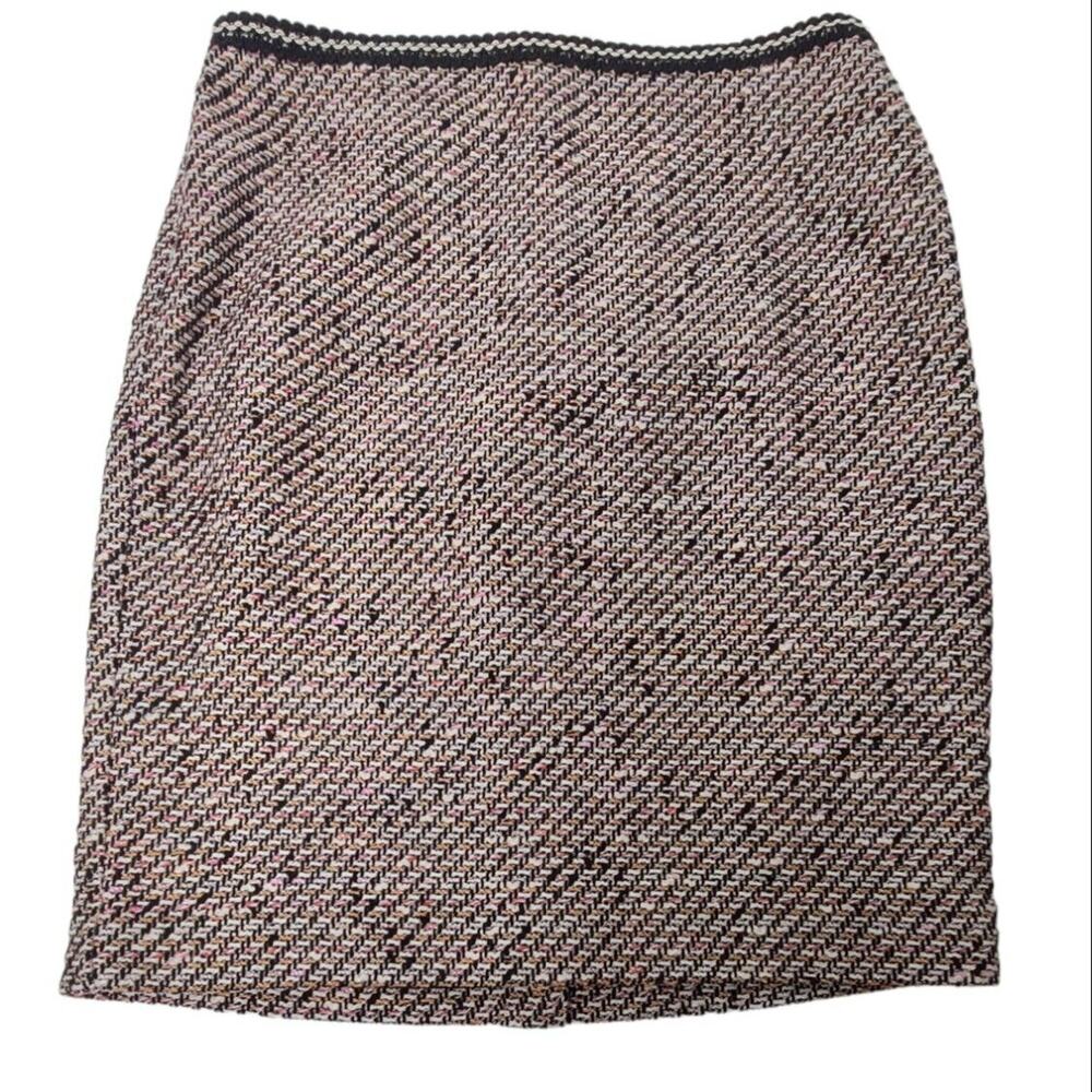 NWT Talbots Womens Petite SZ 6P‎ Multi-colored Tweed Pencil Skirt Light Academia